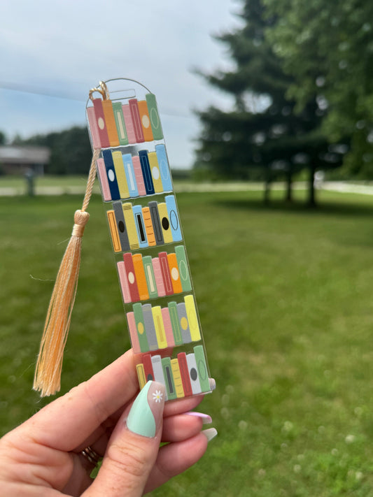 Acrylic Vibrant Bookmark Durable Bookmark Sawdust and Cedar
