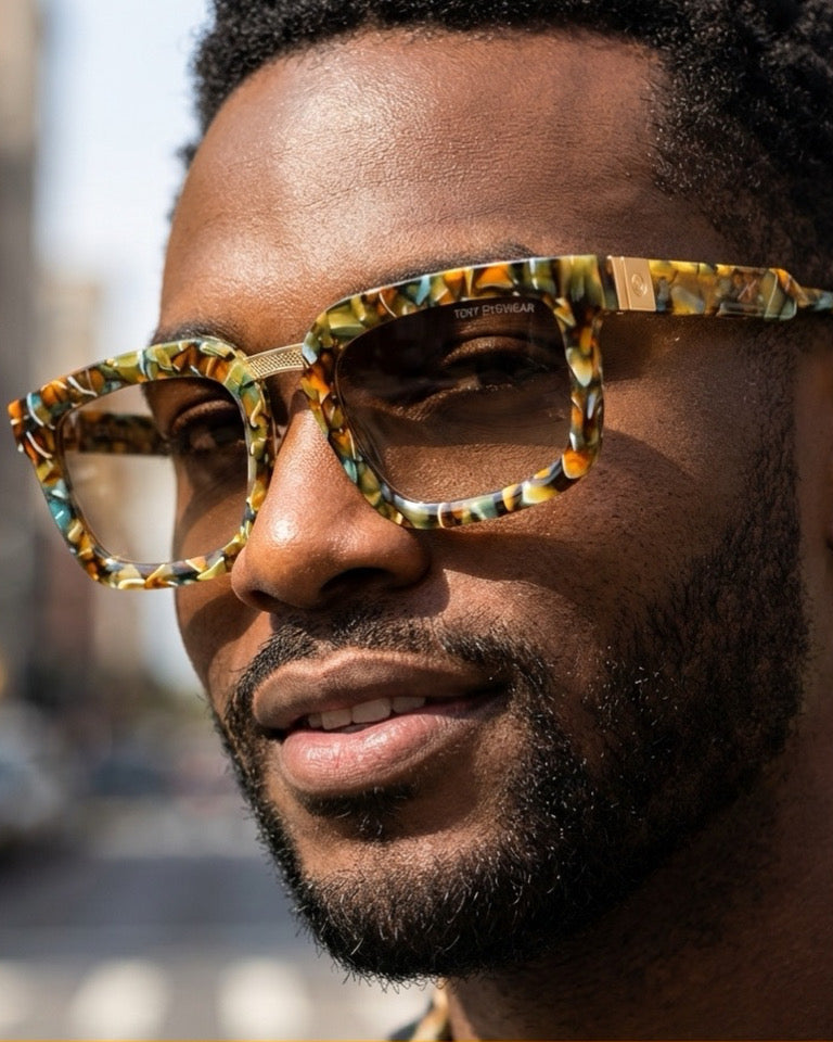 AXIOM 400 UV Protection Sunglasses with Blue Light Clear Lens EXCLUSIVE EYES. INC