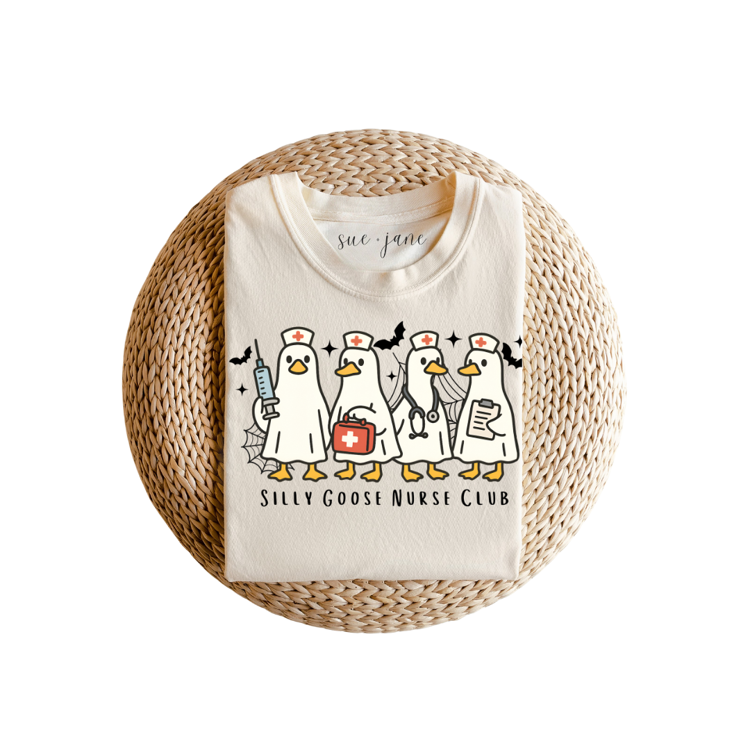 Silly Goose Nurse Club Organic Cotton Tee