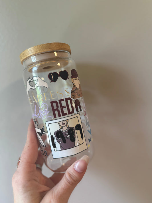 Taylor Swift Large Icons Eras-Inspired Glass Mug Pretty Sips