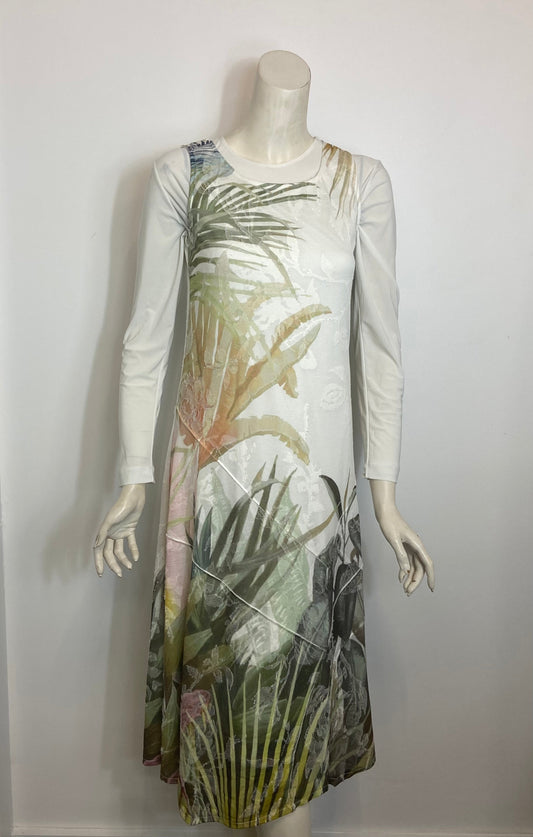 Floral Print Jumper Dress Stylish Jumper Dress