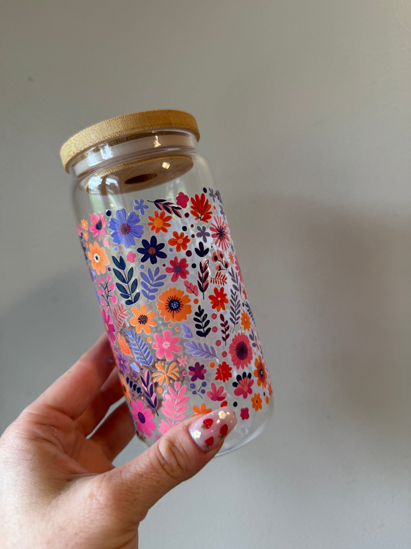 Fuchsia Blooms Full-Coverage Floral Mug
