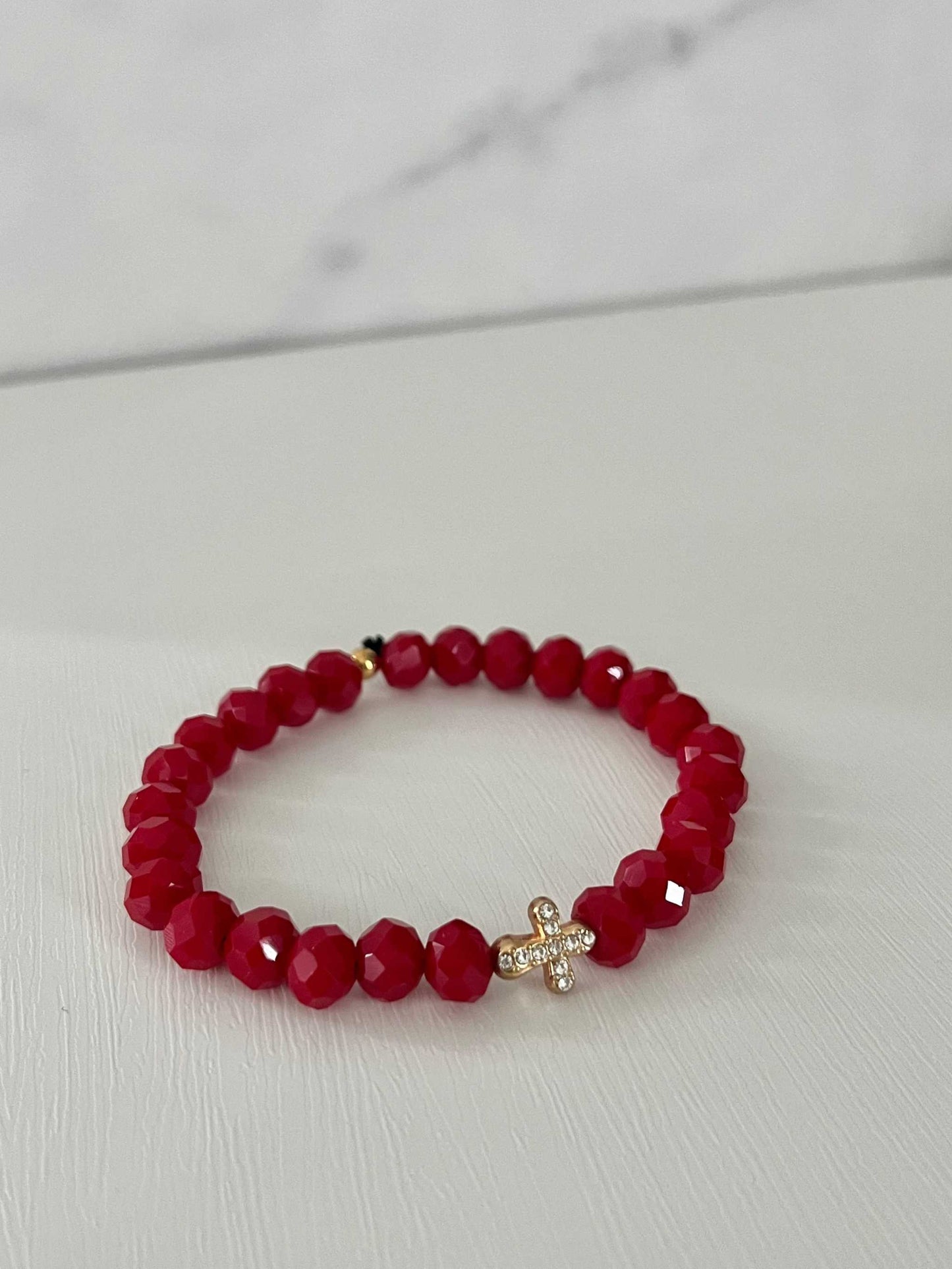 Faith-Inspired Cross Bead Bracelet Collection Jewelry