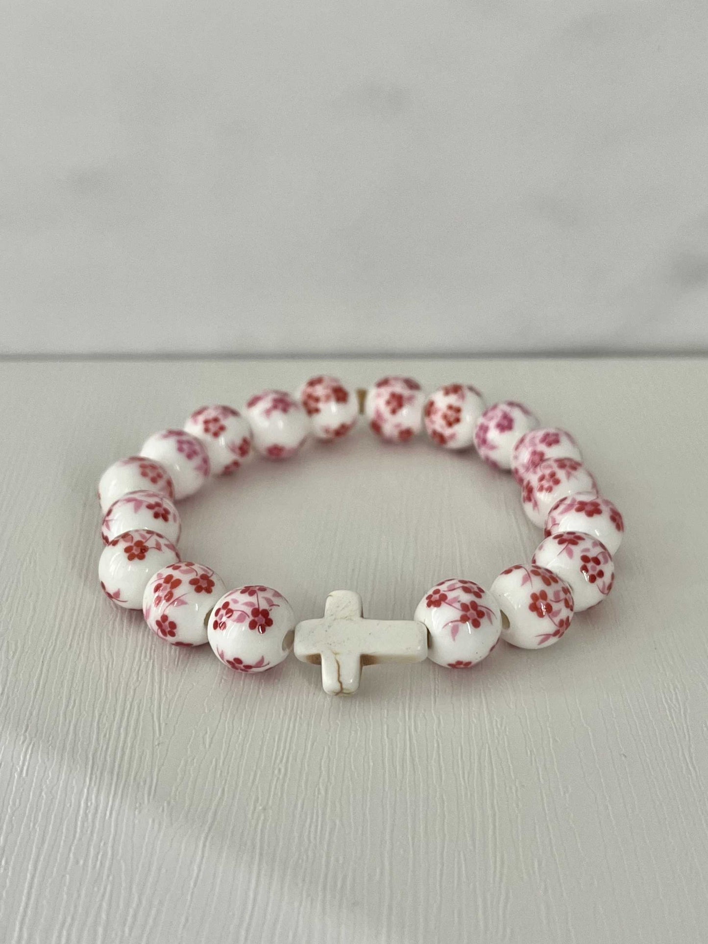Faith-Inspired Cross Bead Bracelet Collection Jewelry
