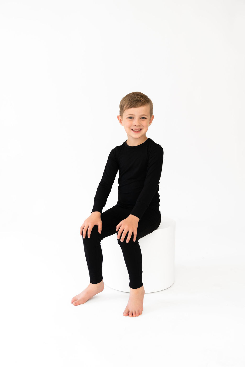 Allie Black Bamboo Long Sleeve 2-Piece Set Laree + Co.