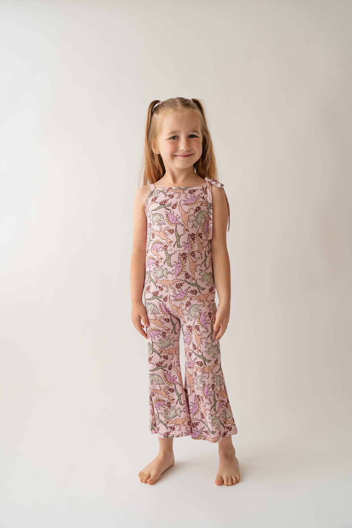 Pink Dino Bell Romper