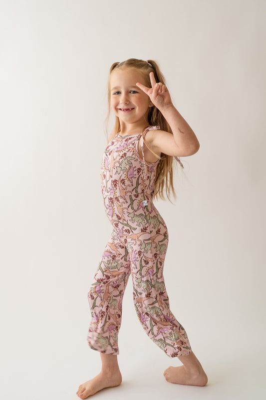 Pink Dino Bell Romper