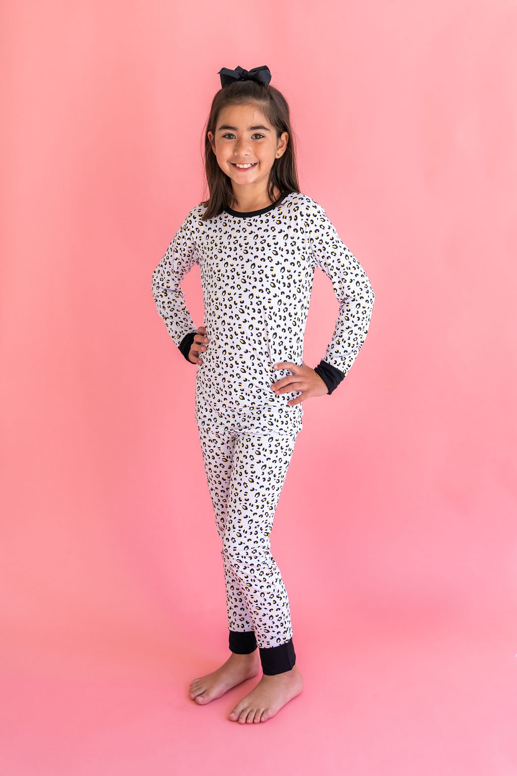 Allie Leopard Bamboo Long Sleeve 2-Piece Set