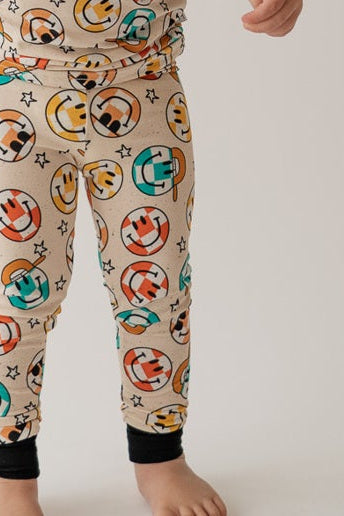 Smiley Check Printed Bamboo 2 Piece Pajamas HouseofHenry