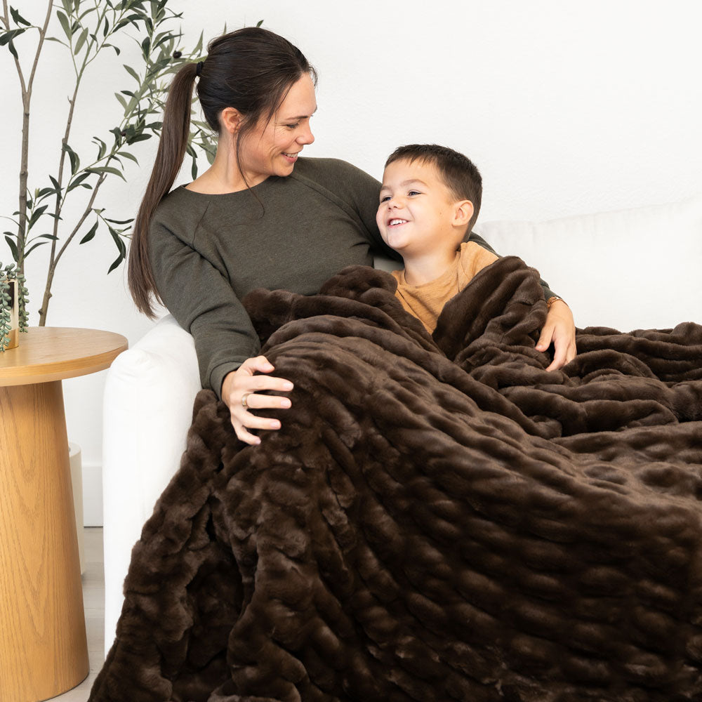 Soft Double-Sided Plush Minky Blanket LuxeCloud by Laree + Co.