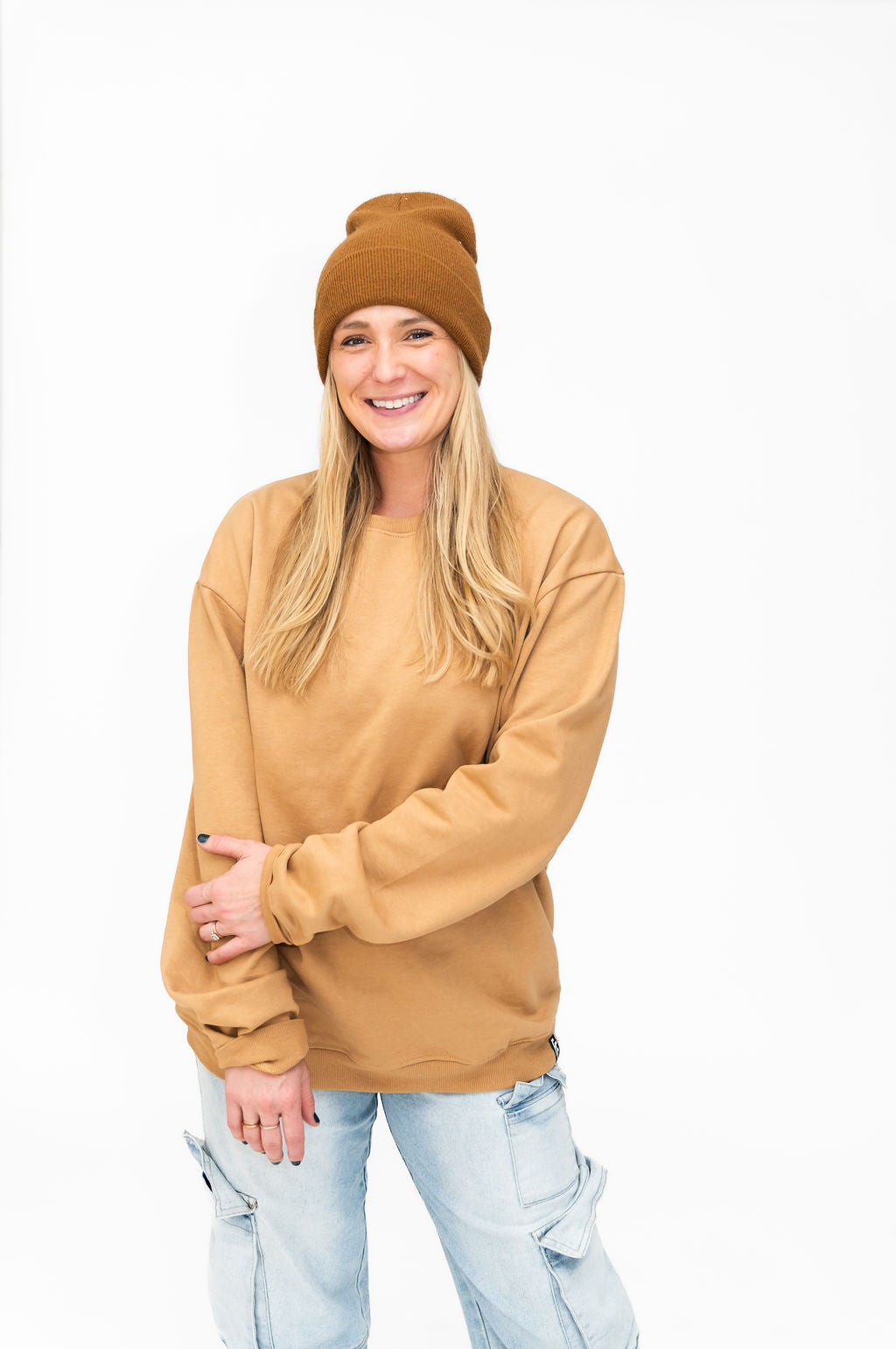 Honey Adult Cotton Blend Sweatshirt Flint + Fray