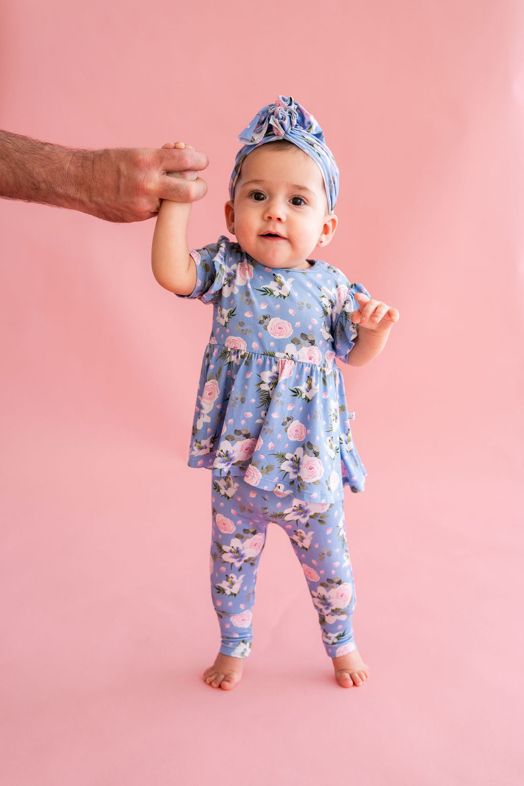 Lillian Floral Bamboo Peplum Top by Laree + Co.