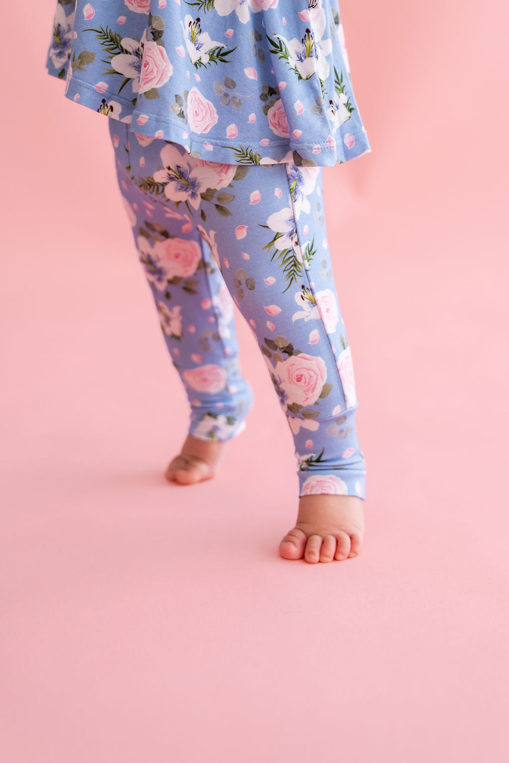 Floral Bamboo Leggings Soft Children's Leggings Laree + Co.