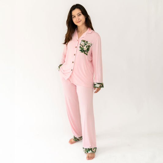 Magnolia Bamboo Long Sleeve Luxe Lounge Set Women Laree + Co.