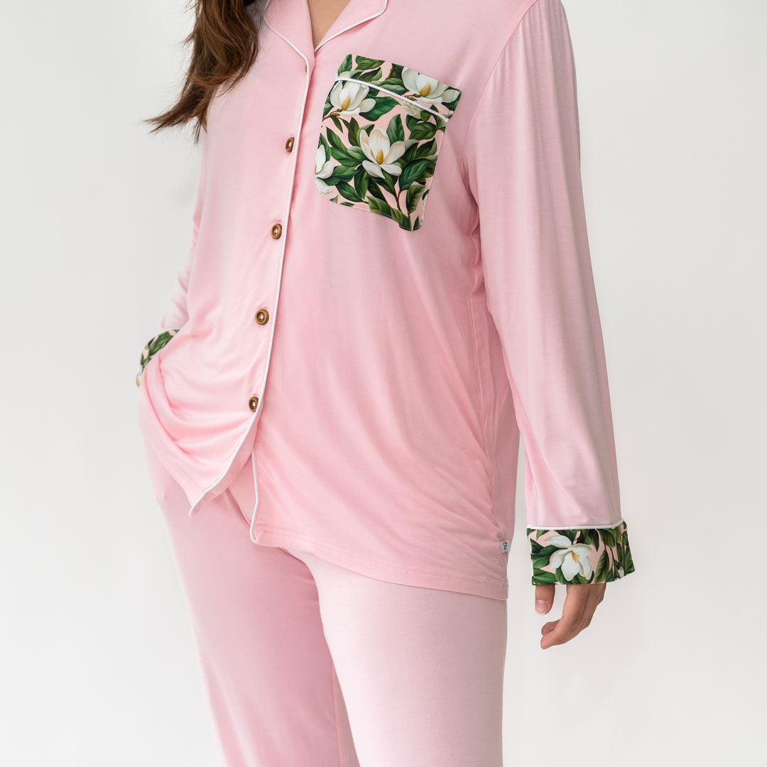 Magnolia Bamboo Long Sleeve Luxe Lounge Set Women Laree + Co.