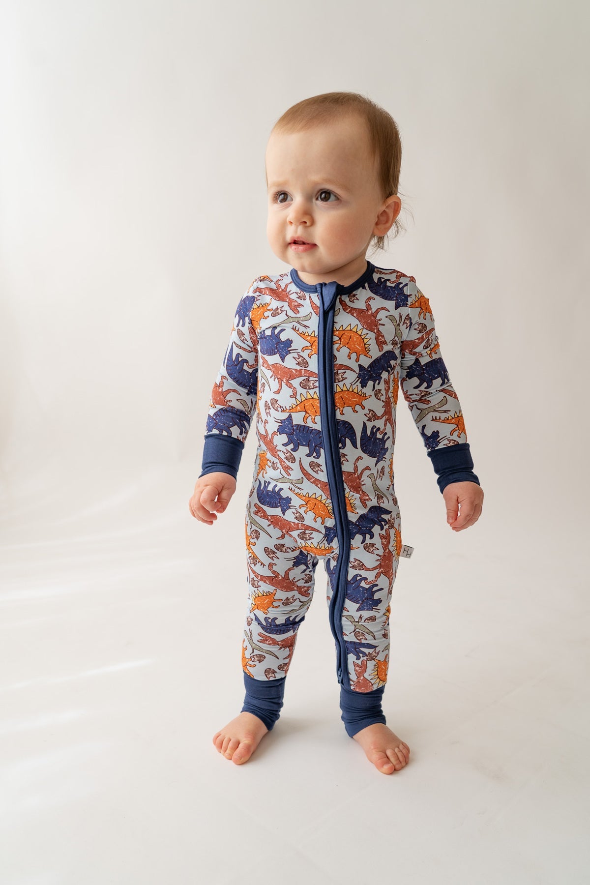 Blue Bamboo Convertible Loveralls Baby Pajamas HouseofHenry
