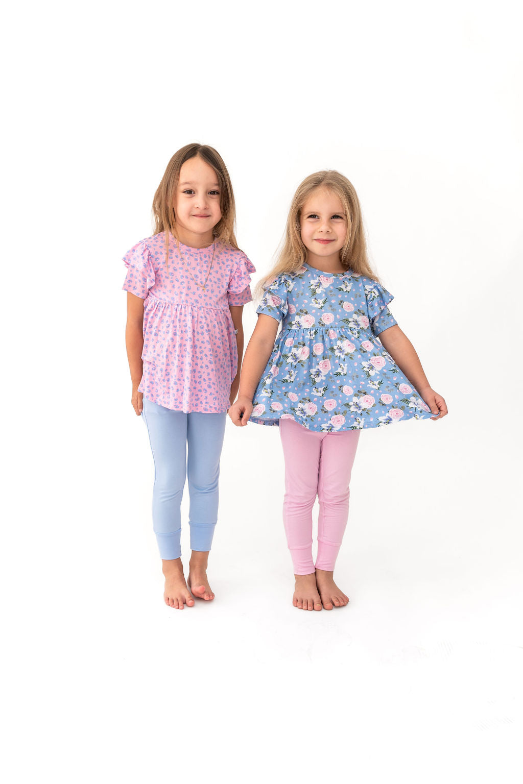 Lillian Floral Bamboo Peplum Top by Laree + Co.