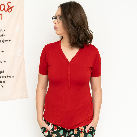 Scarlett Christmas Cookies Bamboo Lounge Top Women's Laree + Co.