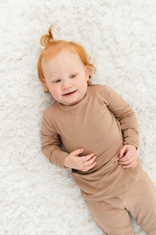 Dune Solid Bamboo Long Sleeve 2-Piece Set