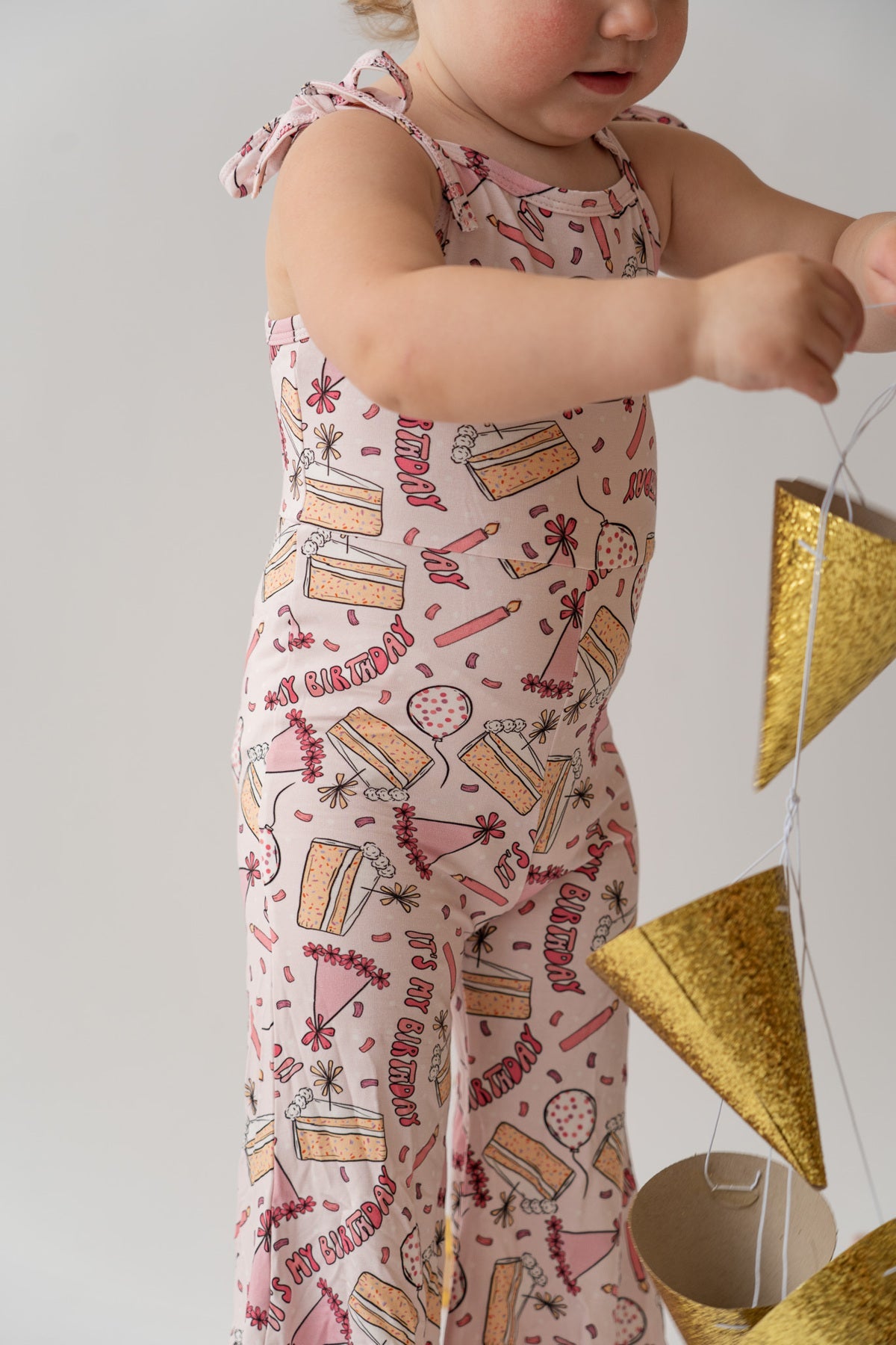 Birthday Bell Adjustable Strap Romper for Girls HouseofHenry.co