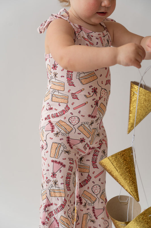 Birthday Bell Adjustable Strap Romper for Girls HouseofHenry.co