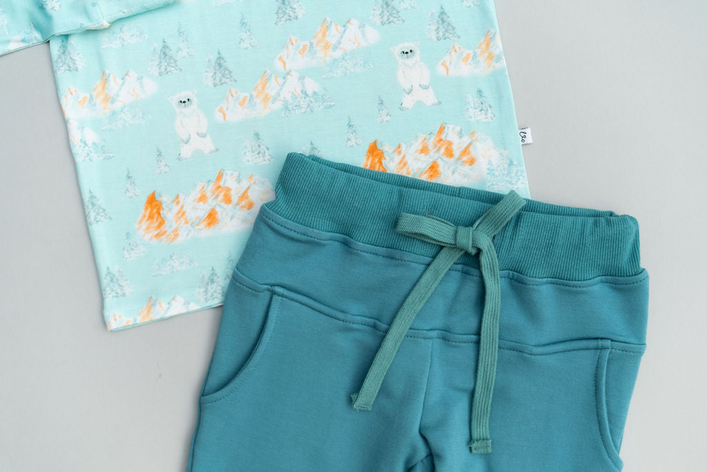 Bamboo Long Sleeve Pocket Tee with Joggers Laree + Co.