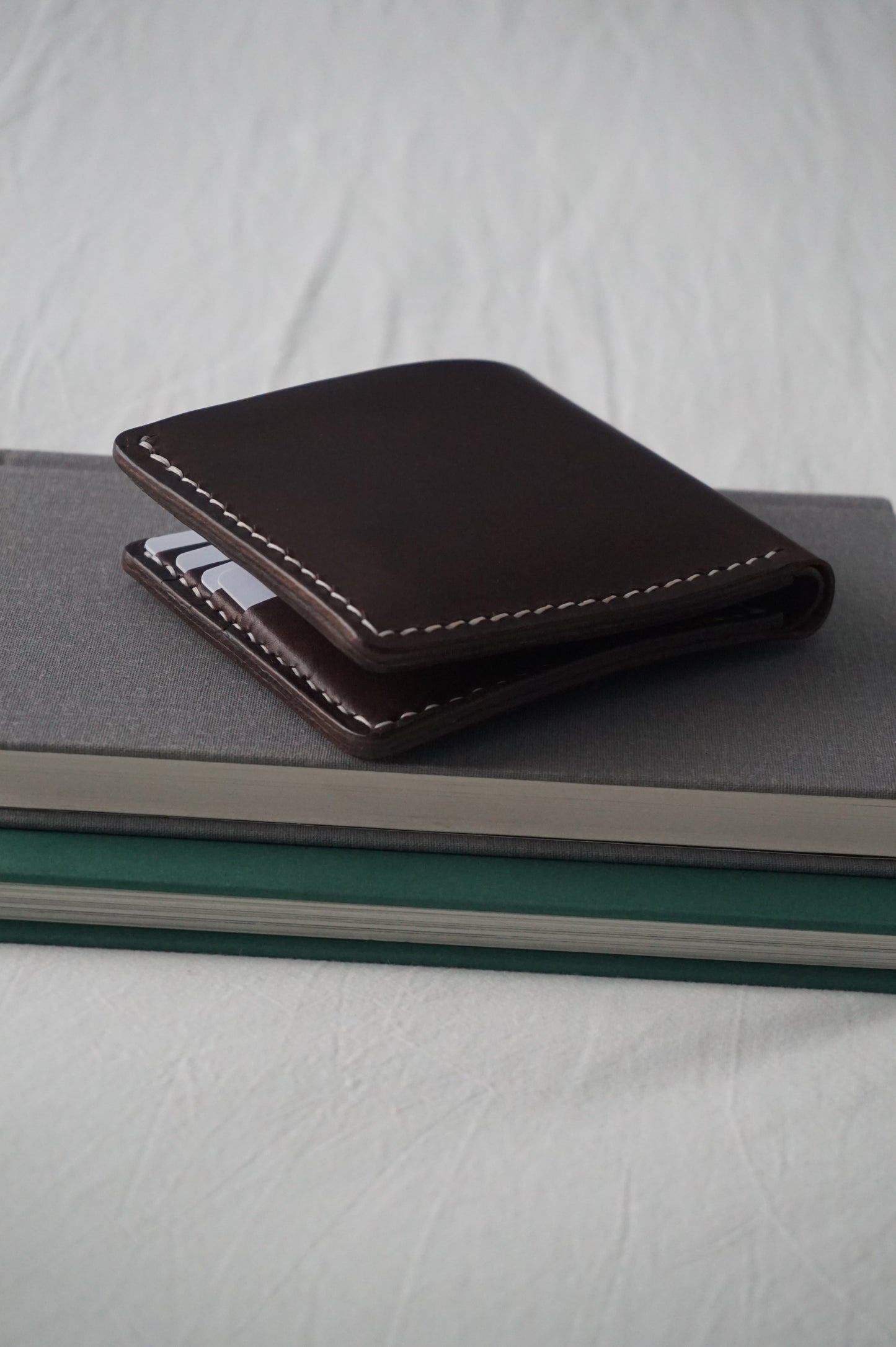 11 Pocket Bi Fold Full Grain Leather Wallet
