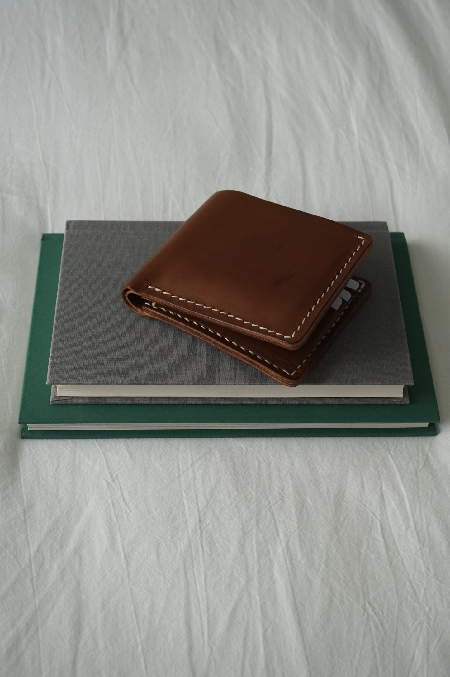 11 Pocket Bi Fold Full Grain Leather Wallet
