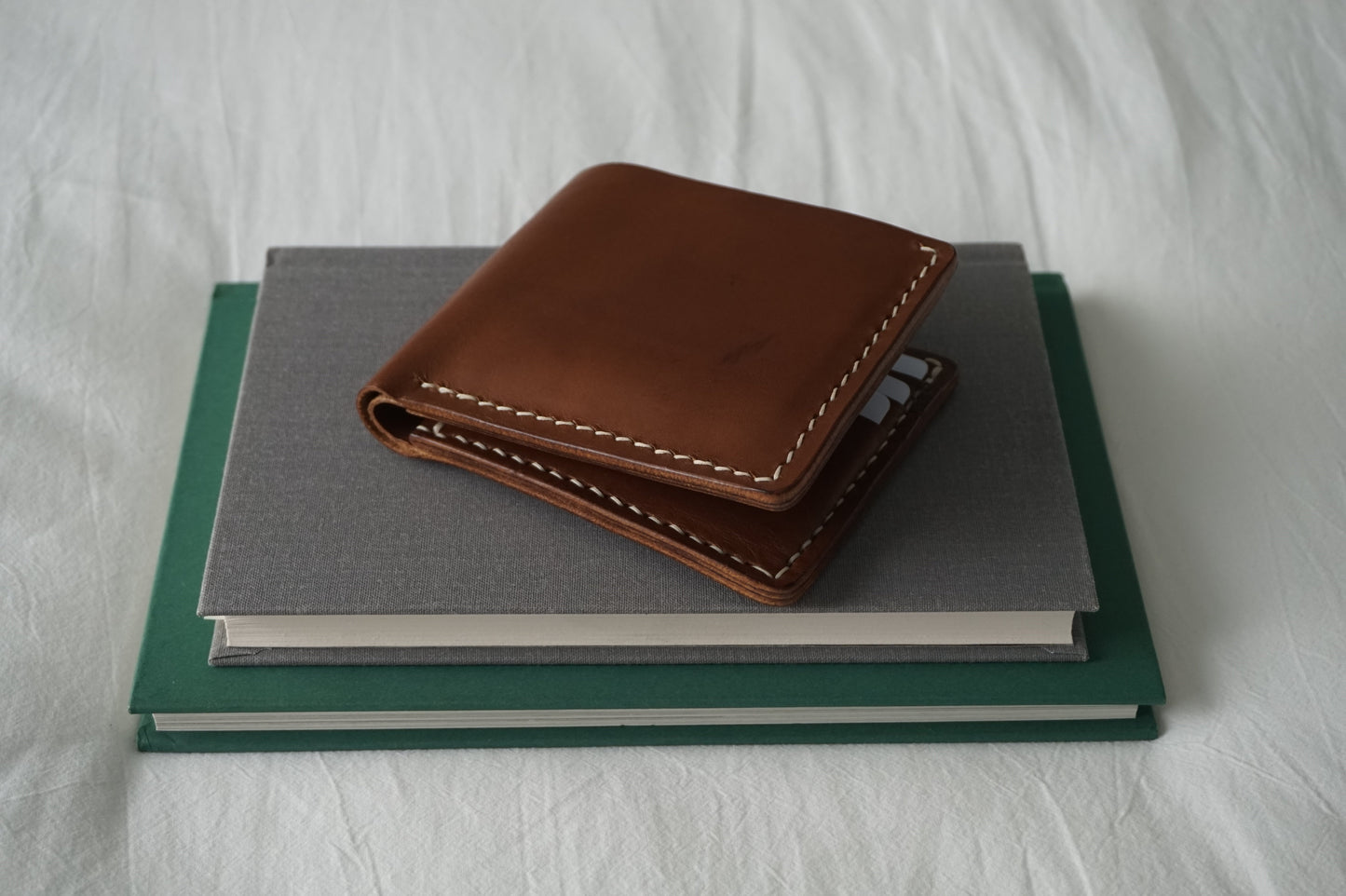 11 Pocket Bi Fold Full Grain Leather Wallet