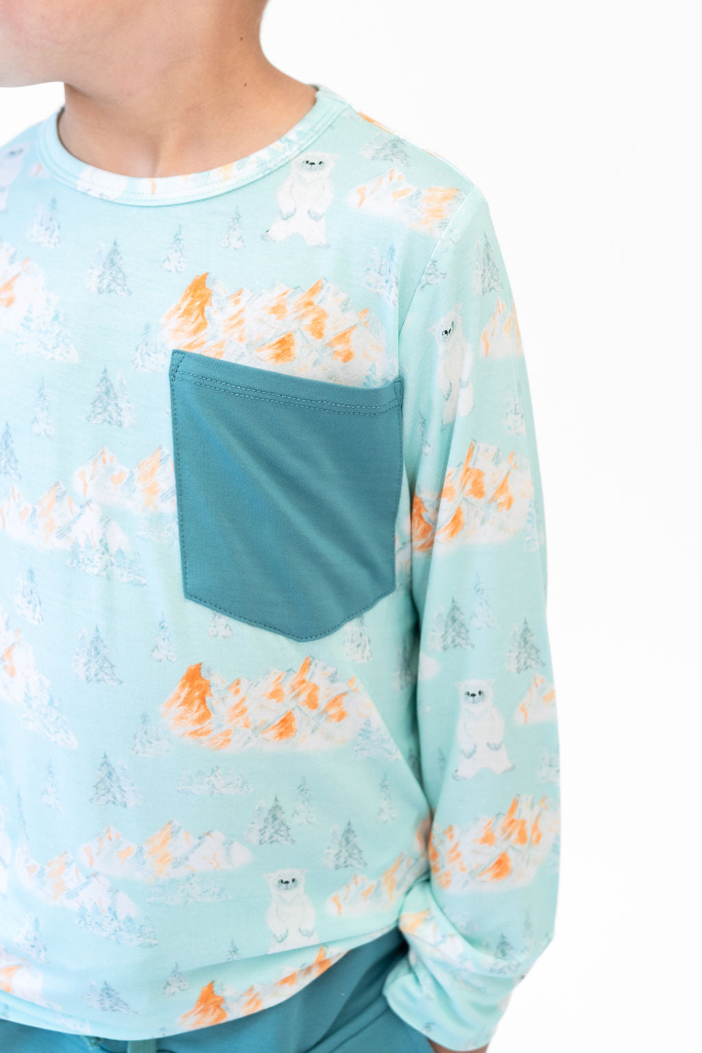 Bamboo Long Sleeve Pocket Tee with Joggers Laree + Co.