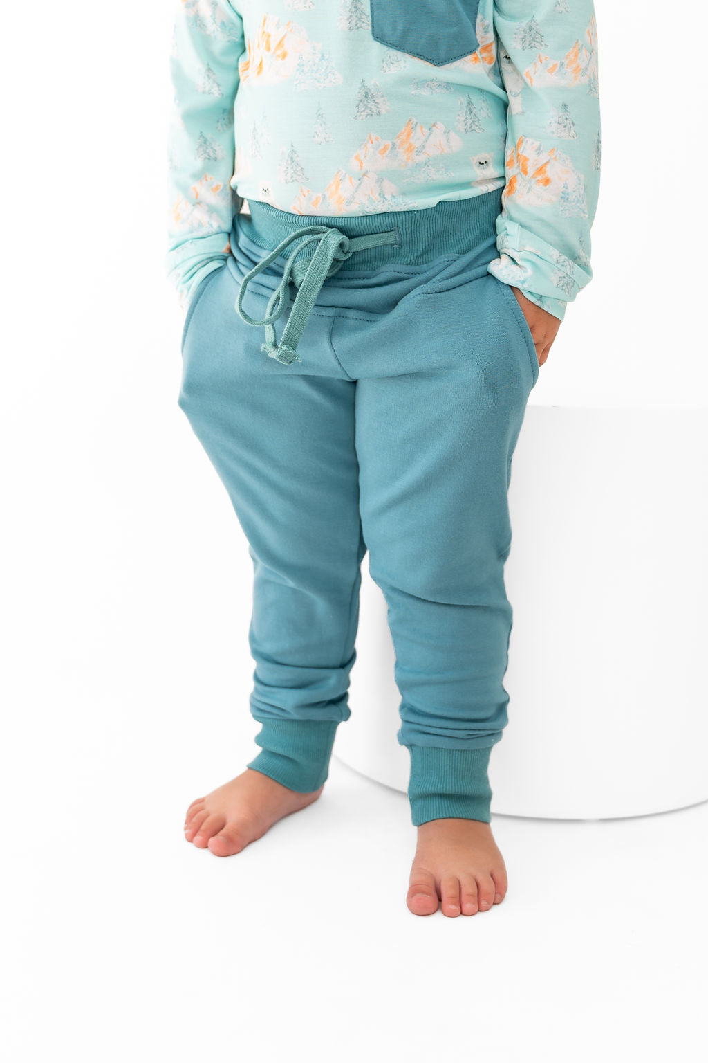 Bamboo Long Sleeve Pocket Tee with Joggers Laree + Co.