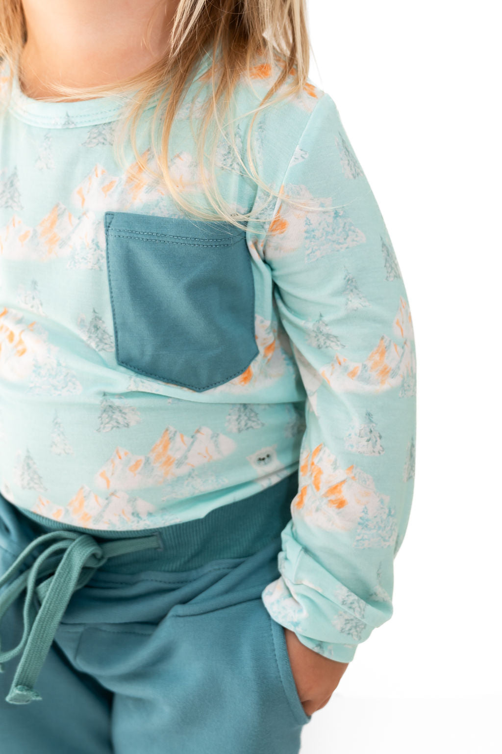 Bamboo Long Sleeve Pocket Tee with Joggers Laree + Co.