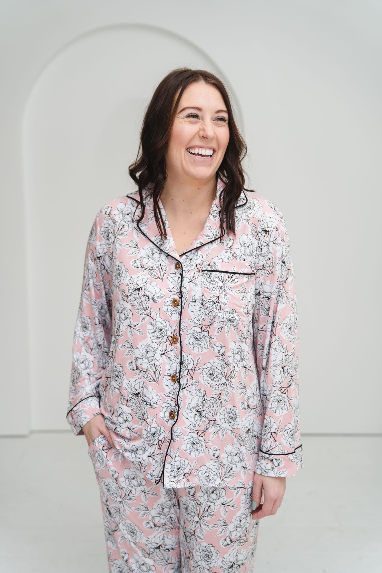 Allie Floral Bamboo Luxe Lounge Set Women's Laree + Co.