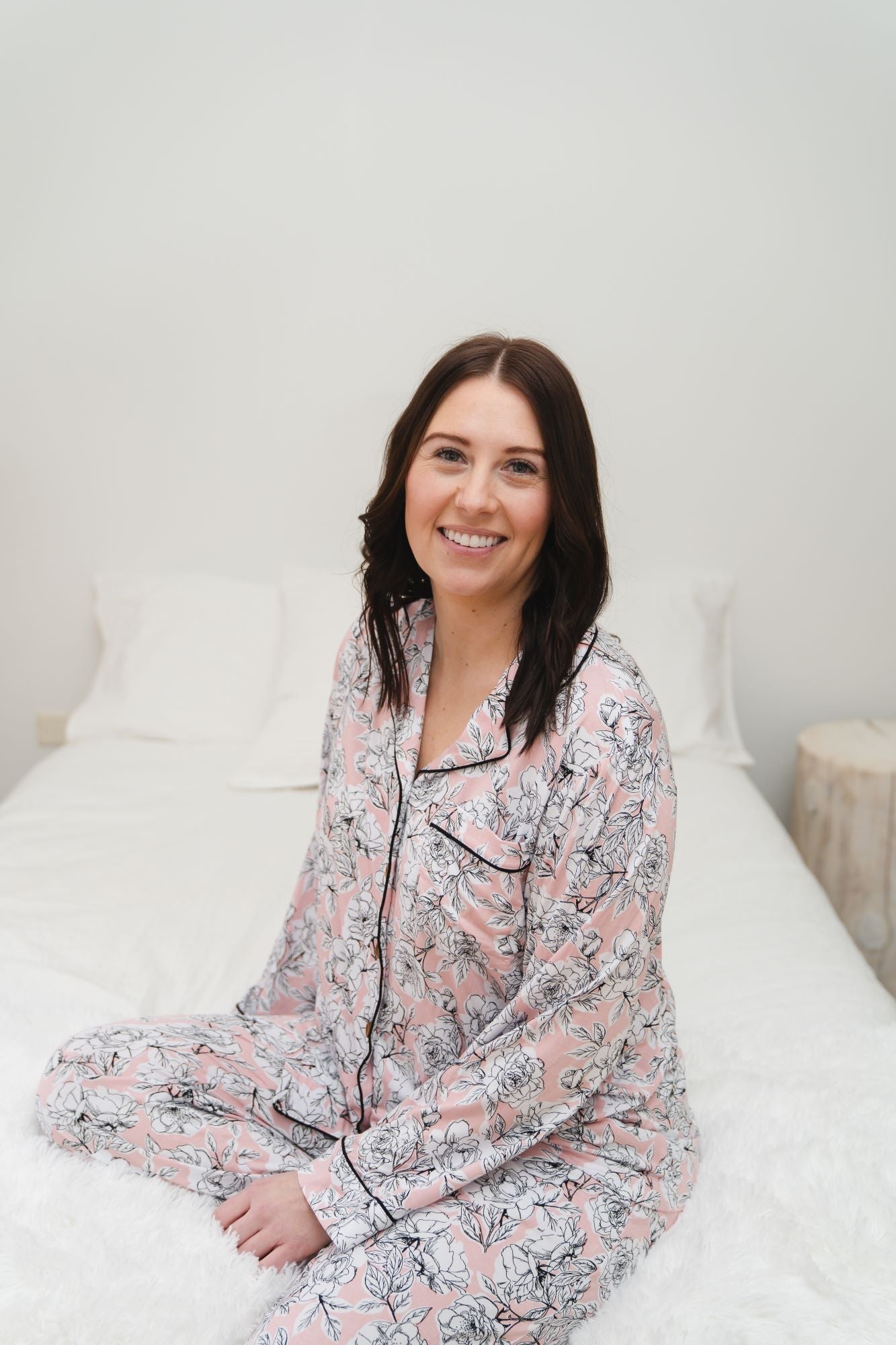 Allie Floral Bamboo Luxe Lounge Set Women's Laree + Co.