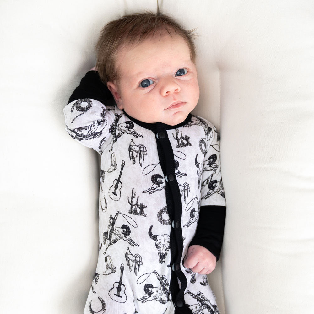 Bamboo Convertible Footie Three-Way Zipper Footie Laree + Co.