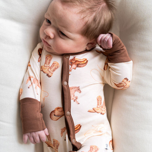 Bamboo Soft Convertible Footie with 3-Way Zipper Laree + Co.