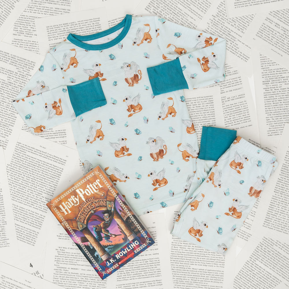 Butterflies Bamboo Long Sleeve 2-Piece Set Griffin