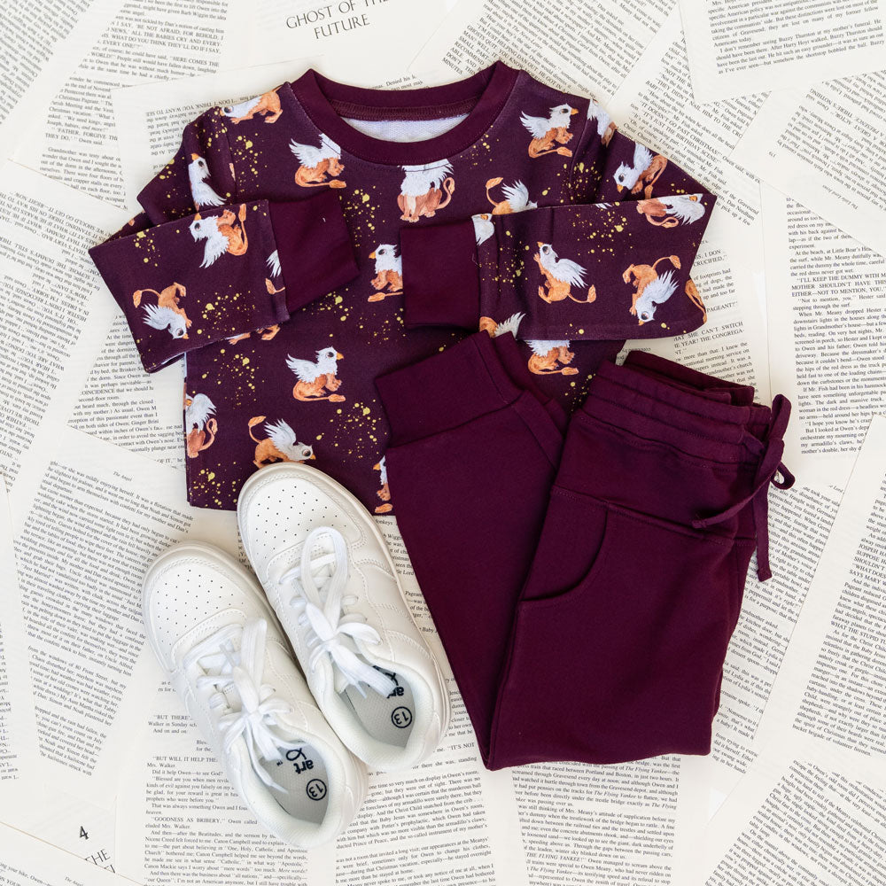 Bamboo Luxe Long Sleeve Jogger Set Griffin