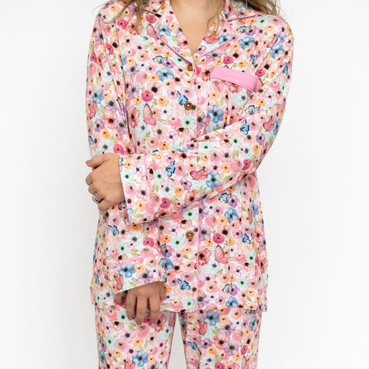 Butterflies Bamboo Luxe Lounge Set Women’s Lillian's Garden