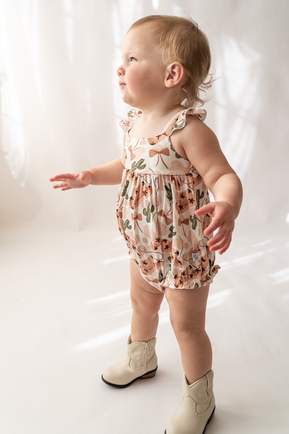 Bubble Romper Cowgirl Style Bamboo Blend Romper
