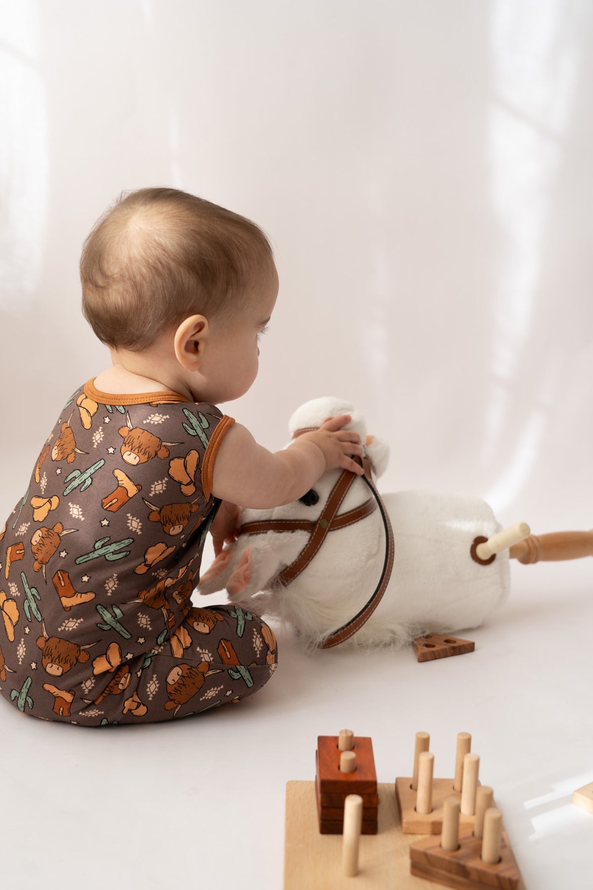 Highland Cow Shorty Tank Romper Soft Sleeveless Romper HouseofHenry.co