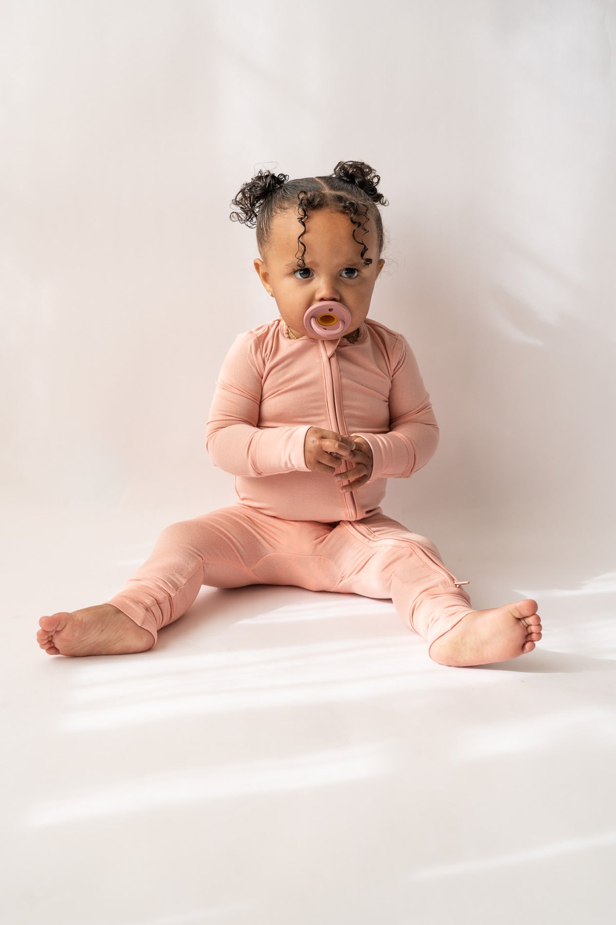 Blush Convertible Feet Loveralls Bamboo Spandex HouseofHenry