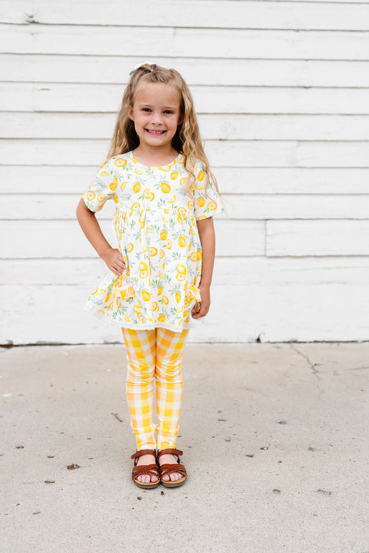Bamboo Short Sleeve Tunic + Legging Set Lightweight Laree + Co.