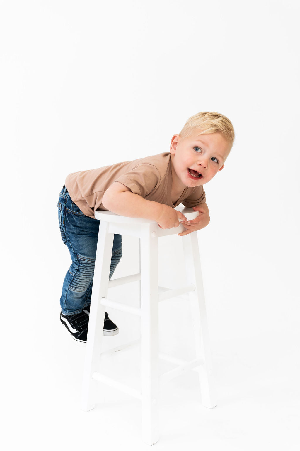Boxy Fit Earthy Tone Kids Tee Shirt Laree + Co.
