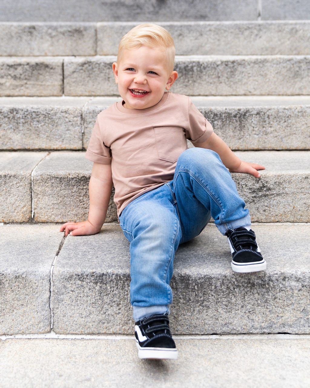Boxy Fit Earthy Tone Kids Tee Shirt Laree + Co.