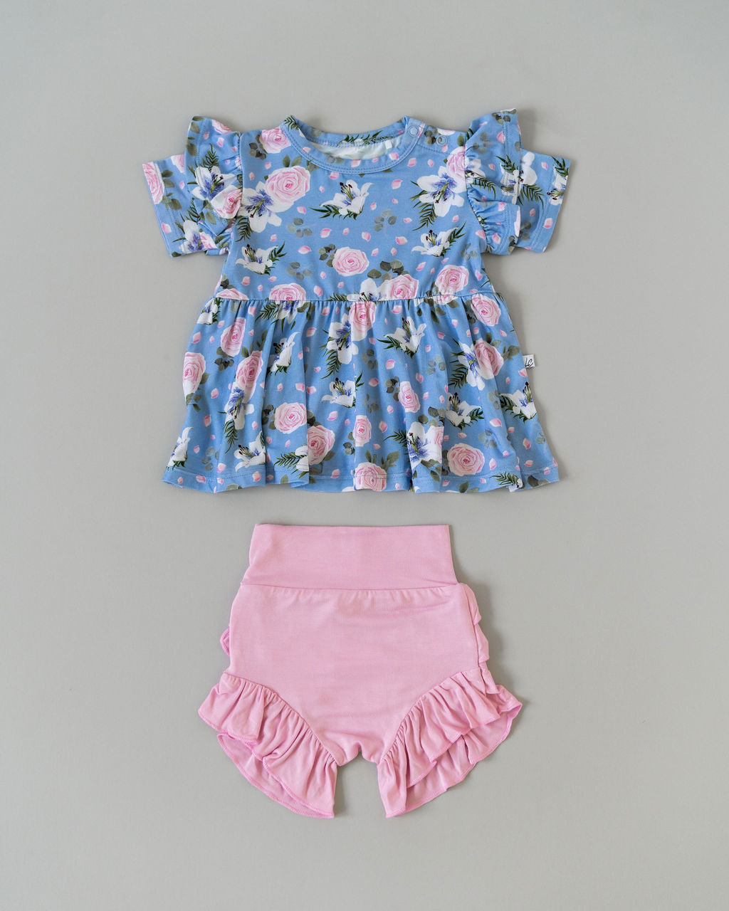 Lillian Floral Bamboo Peplum Top by Laree + Co.