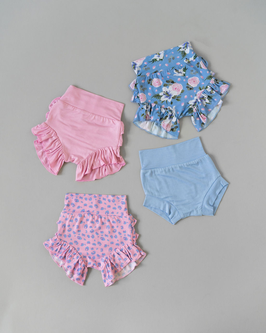 Leopard Bamboo Ruffle Bummies Infant Toddler Laree + Co.