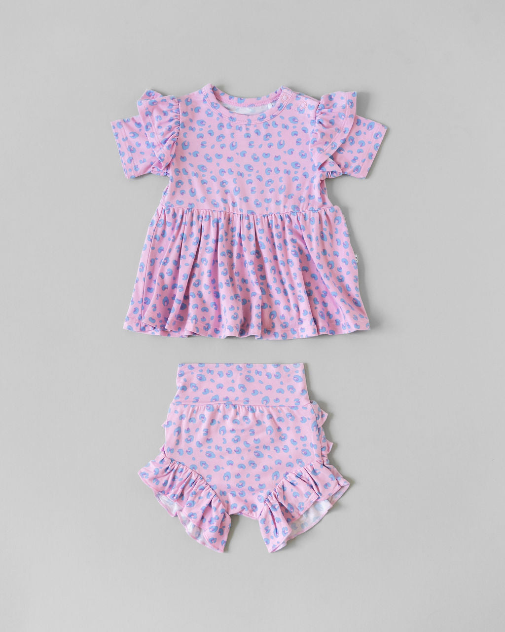 Lillian Leopard Bamboo Peplum Top Laree + Co.