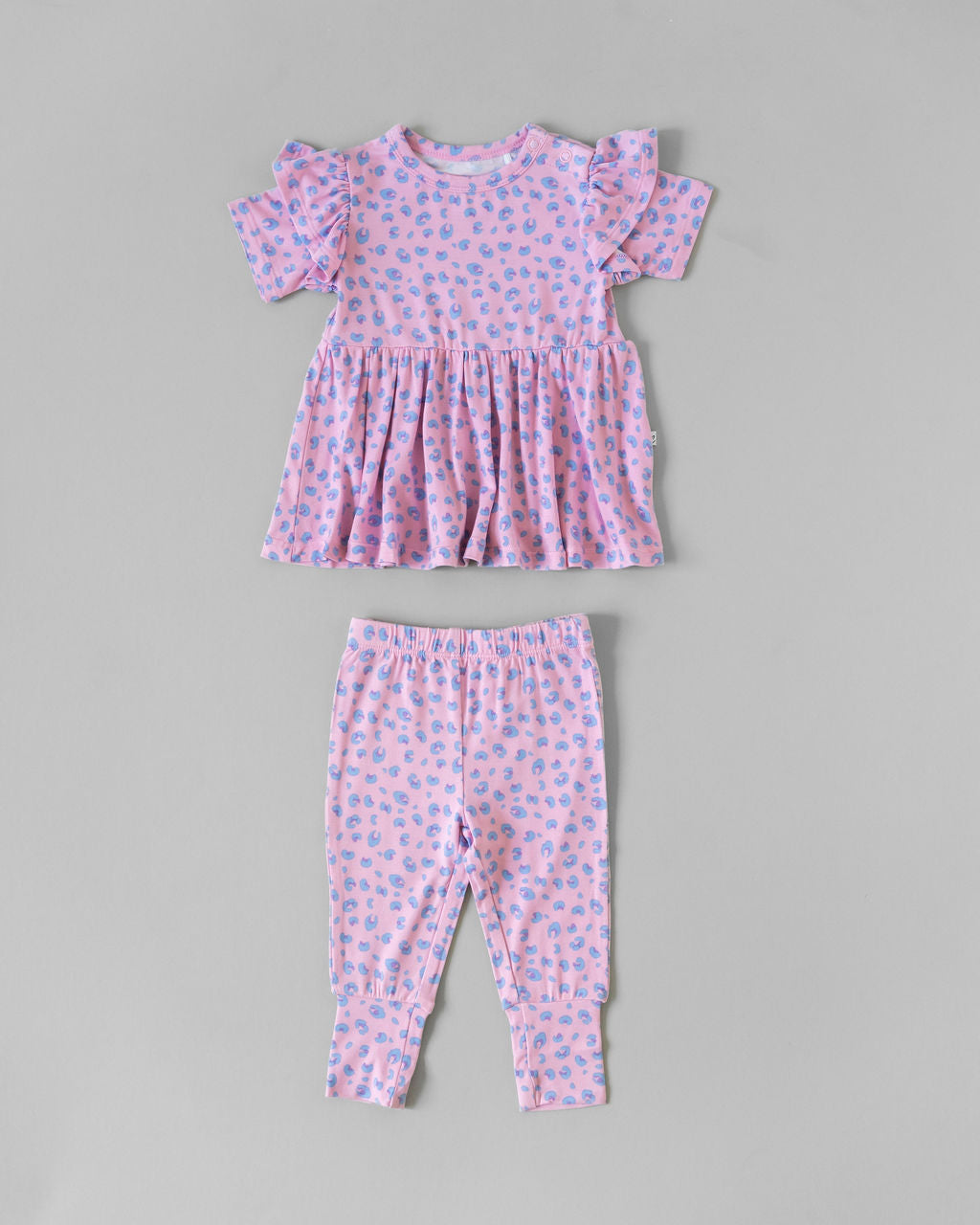 Lillian Leopard Bamboo Leggings Soft Children's Leggings Laree + Co.