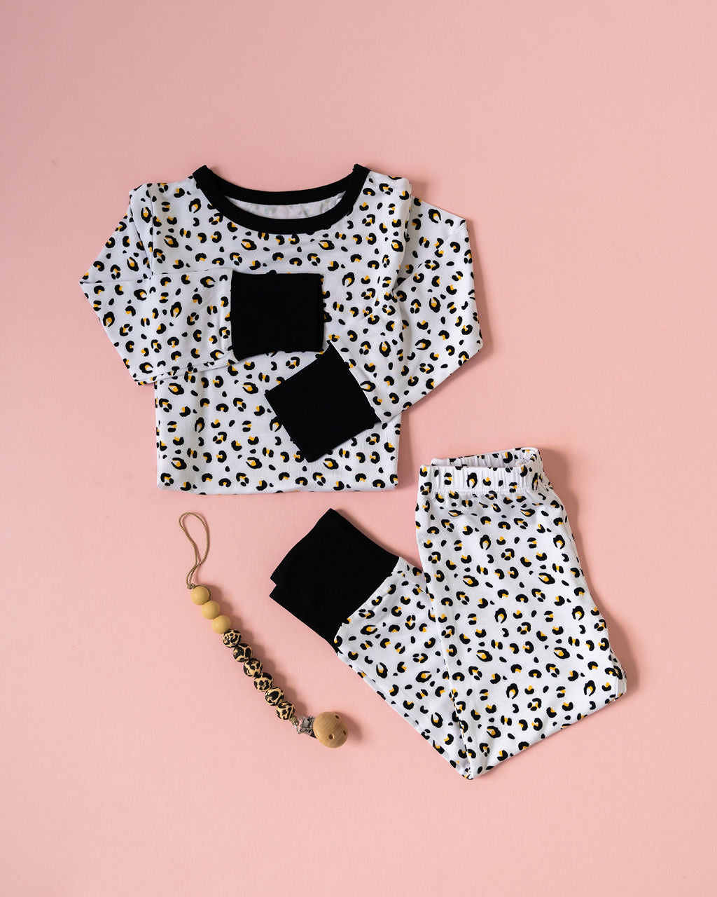 Allie Leopard Bamboo Long Sleeve 2-Piece Set